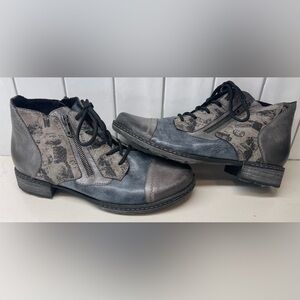 Remonte Chandra 78 Women's Bootie Blue GraySize 38 (US 7-7.5) New Without Box
